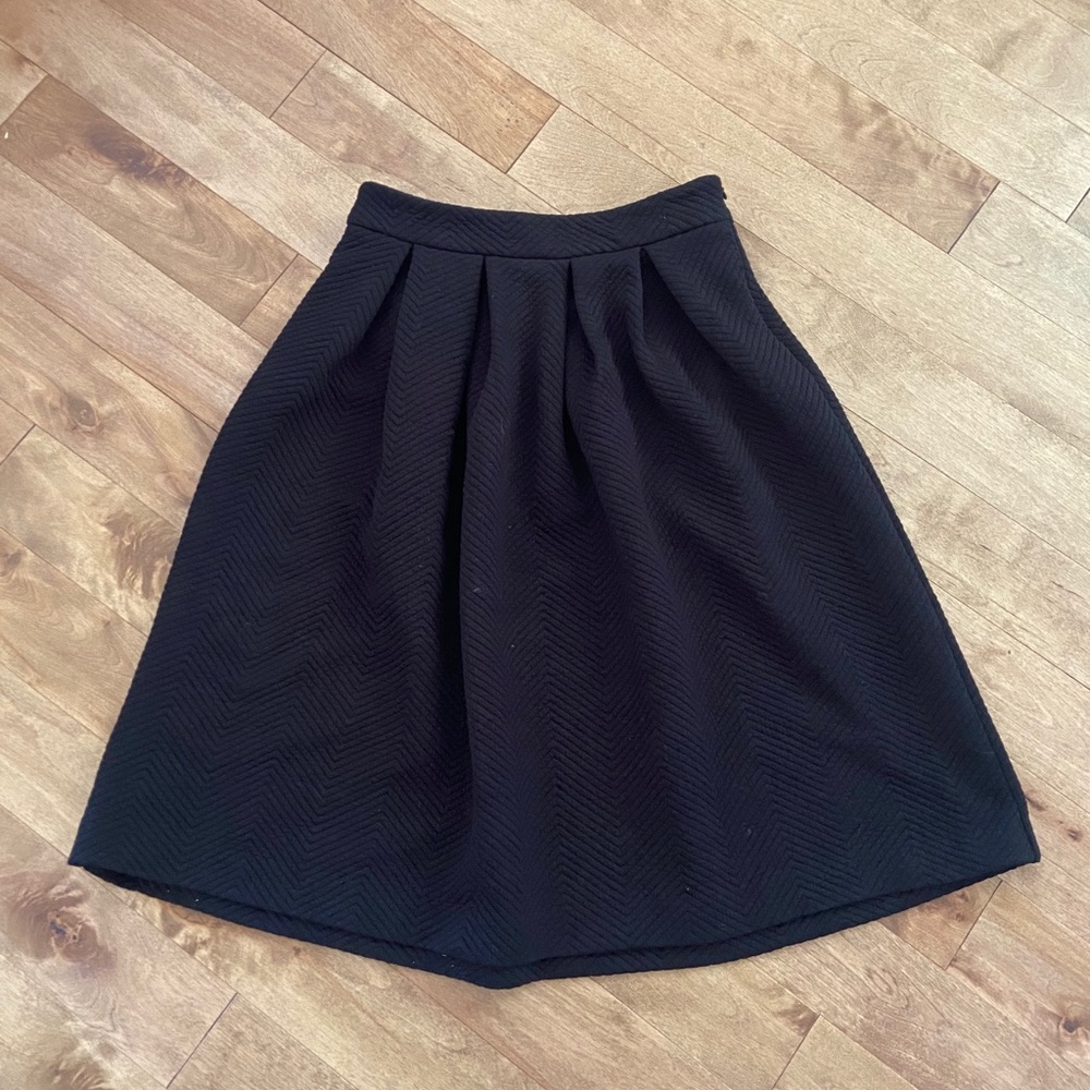 High waisted midi skirt